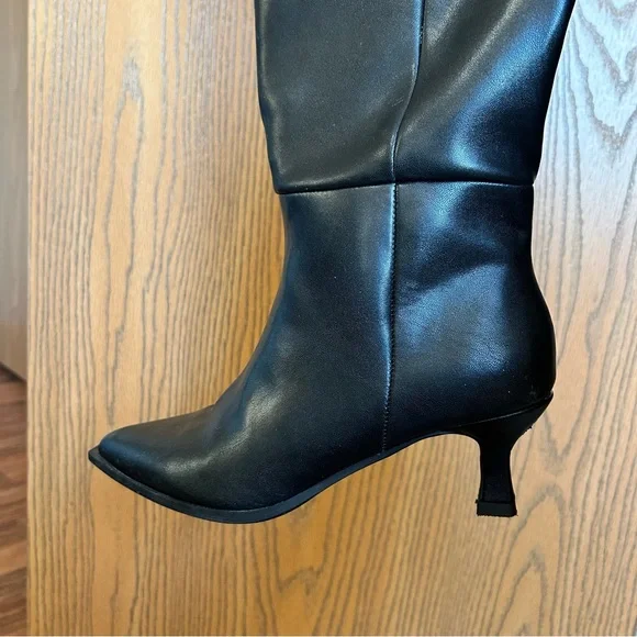 Steve Madden NYC Knee-High Women's Wide-Calf Heeled Boots - Picture 4 of 6